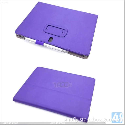 Hand Holder with Card Slot Leather Case for Galaxy Note 10.1 2014 Editon
